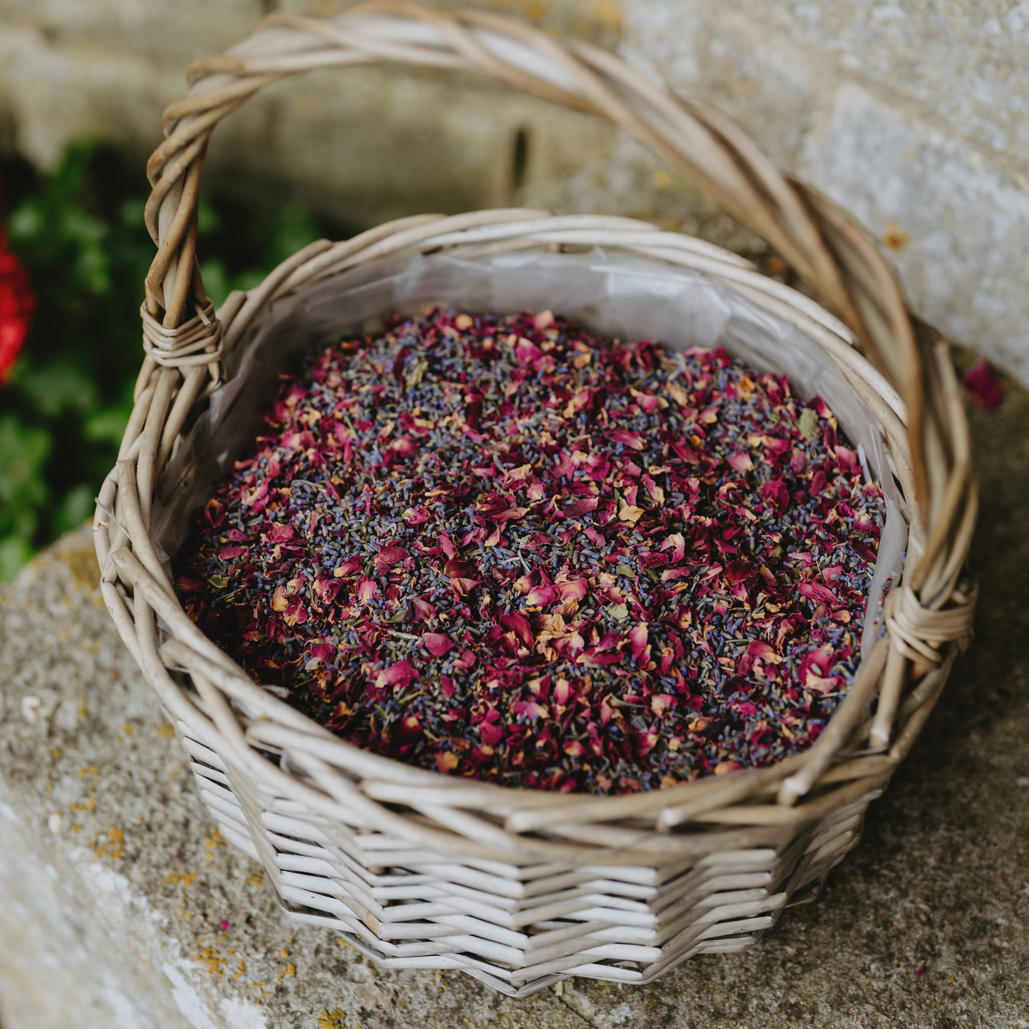 The Stow Confetti - Burgundy Rose Petals and Lavender