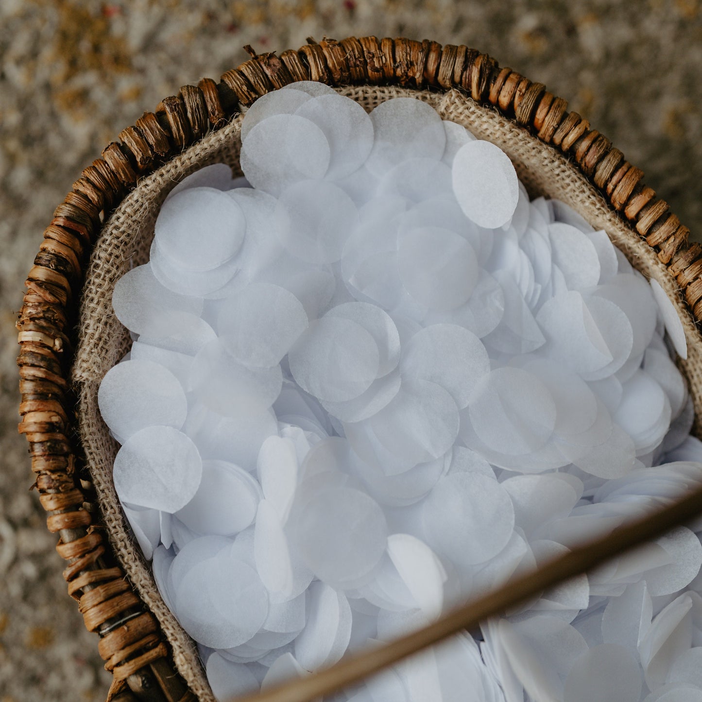 White Biodegradable Paper Confetti
