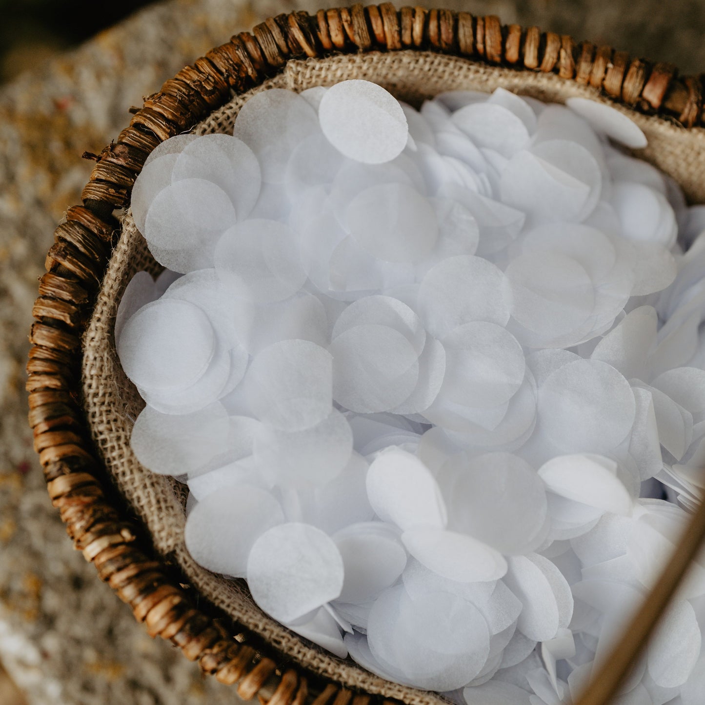 White Biodegradable Paper Confetti